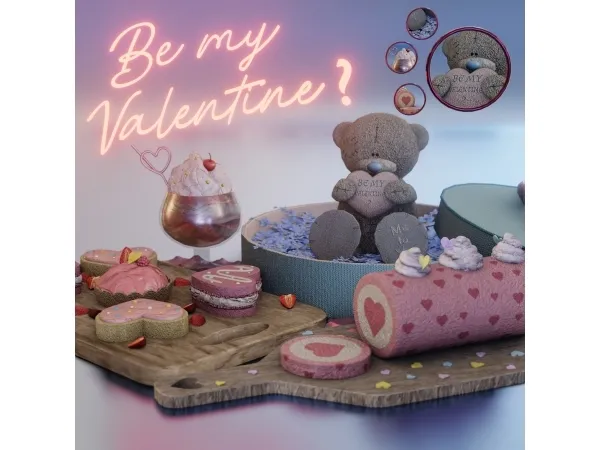 Alpha pack Valentine's day - The Sims 4 Custom Content