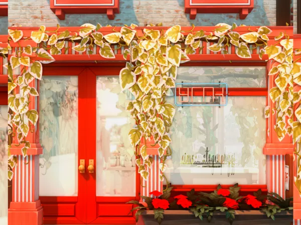 Alpha Blooming Room Plant Shop by GordanJohnsonBlooming - The Sims 4 Custom Content