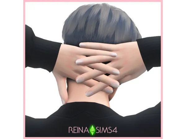 Alpha REINA_TS4_NATURAL MALE NAIL - The Sims 4 Custom Content