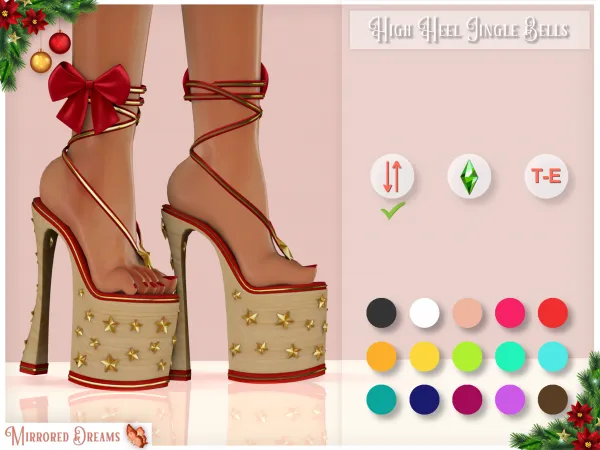 Maxis Match High Heel Jingle Bells - The Sims 4 Custom Content