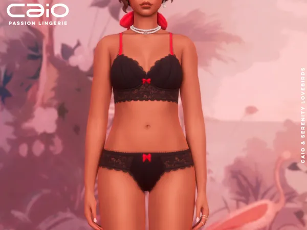 Maxis Match Passion Lingerie Caio X Serenity Lovebirds Collection - The Sims 4 Custom Content