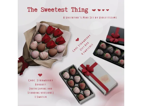 Mix [Violettssims] The Sweetest Thing Set - The Sims 4 Custom Content