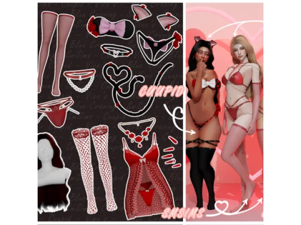 Alpha Valentines Thrills Collab by SM Sims - The Sims 4 Custom Content