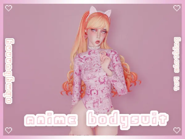 Alpha Anime Bodysuit - The Sims 4 Custom Content