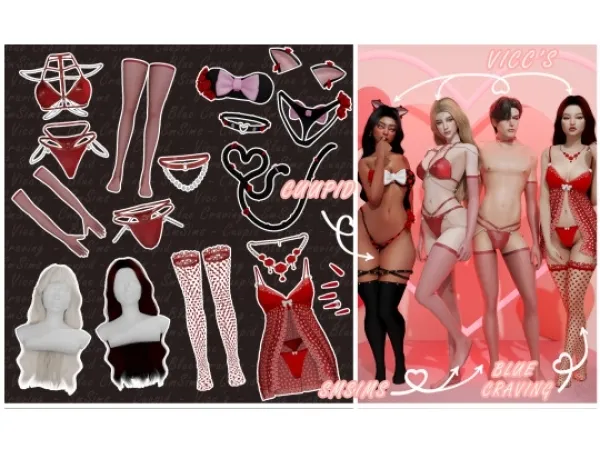 Alpha cuupid corp Valentines Thrills Collab - The Sims 4 Custom Content