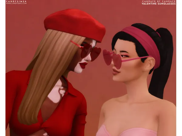 Maxis Match CXC VALENTINE SUNGLASSES - The Sims 4 Custom Content