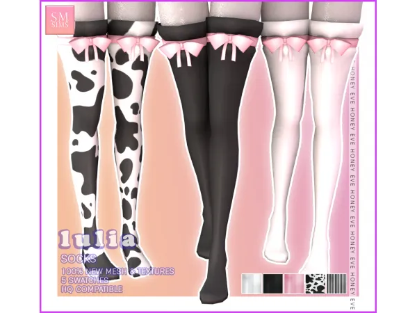 Mix Lulia Socks - The Sims 4 Custom Content