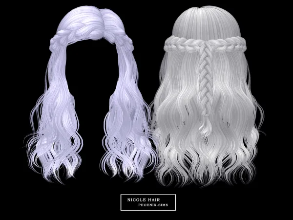 Alpha Nicole Hair - The Sims 4 Custom Content
