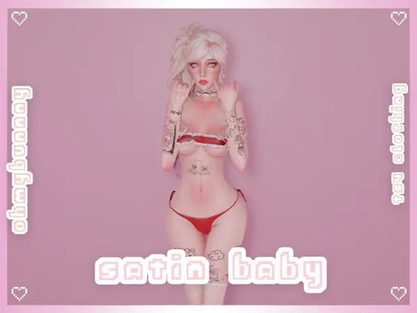 Alpha Satin Baby - The Sims 4 Custom Content