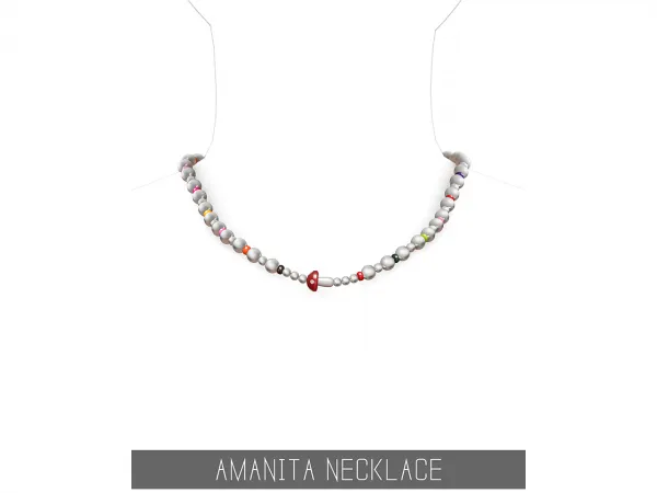 Alpha AMANITA NECKLACE - The Sims 4 Custom Content
