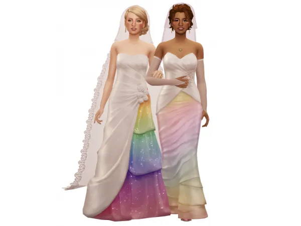 EA Rainbow Dress FIX by Zeussim