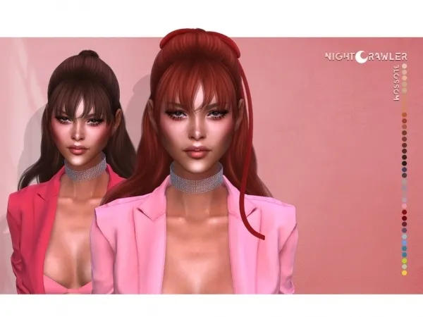 Alpha nightcrawler blossom hair ppg collection - The Sims 4 Custom Content