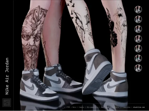 Alpha Nike Air Jordan by shushilda - The Sims 4 Custom Content