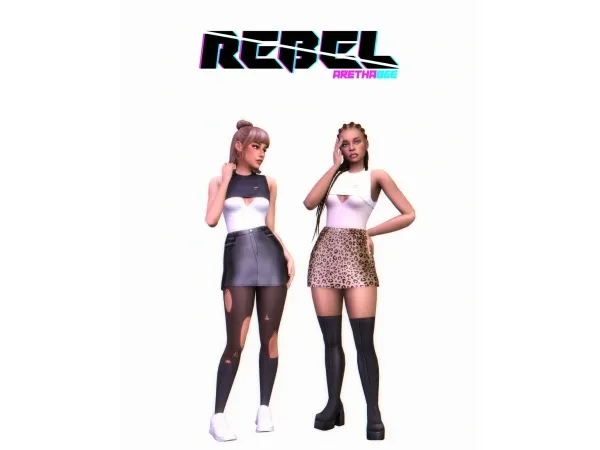 Maxis Match rebel collection by aretha - The Sims 4 Custom Content