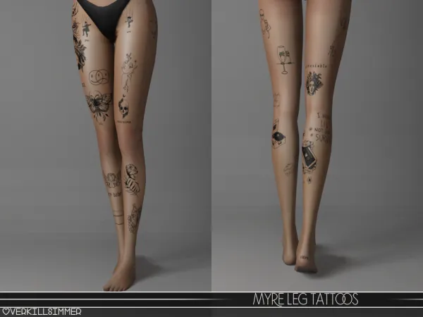 Mix Myre Leeg Tattoos - The Sims 4 Custom Content