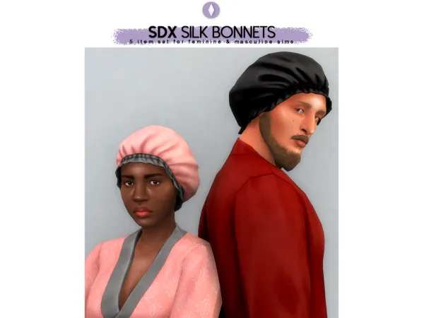 Maxis Match SDX Silk Bonnets by simsfinds - The Sims 4 Custom Content