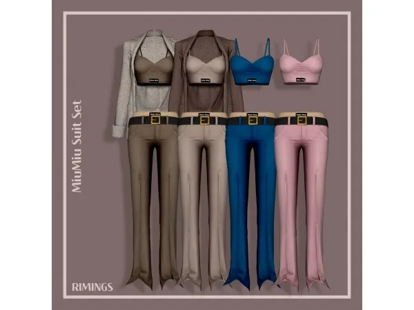 Alpha [RIMINGS] MU Suit Set - The Sims 4 Custom Content