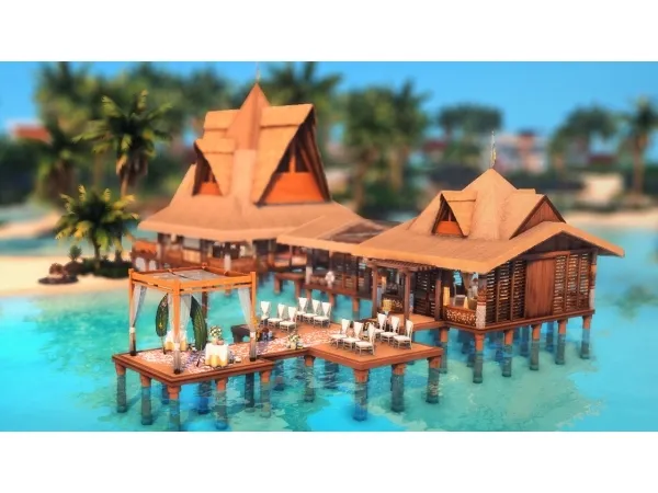 Maxis Match SPARKLING SANDS BEACH V2 - The Sims 4 Custom Content