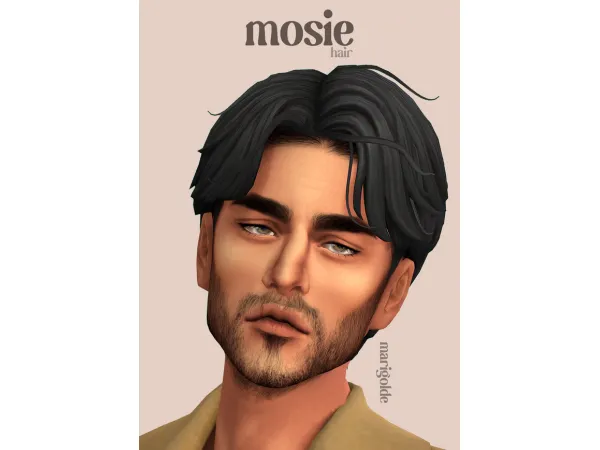 Maxis Match Mosie Hair by marigolde - The Sims 4 Custom Content