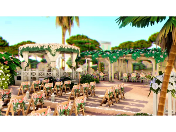 Maxis Match Romantic Wedding Venue - The Sims 4 Custom Content