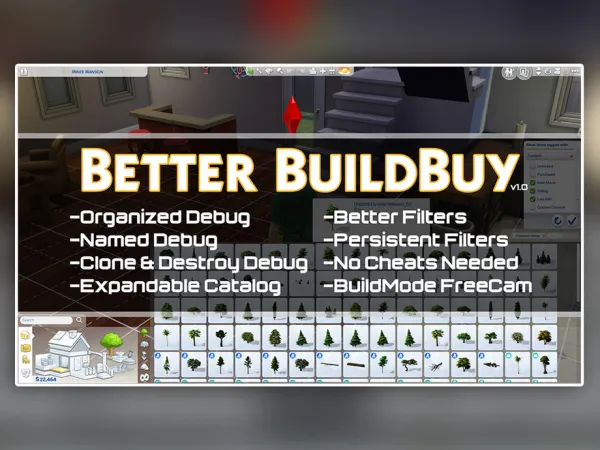 Mix Better BuildBuy Organized Debug v253 My Wedding Stories Update by TwistedMexi - The Sims 4 Custom Content