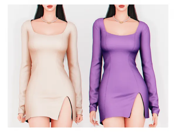 Alpha Karina Dress - The Sims 4 Custom Content