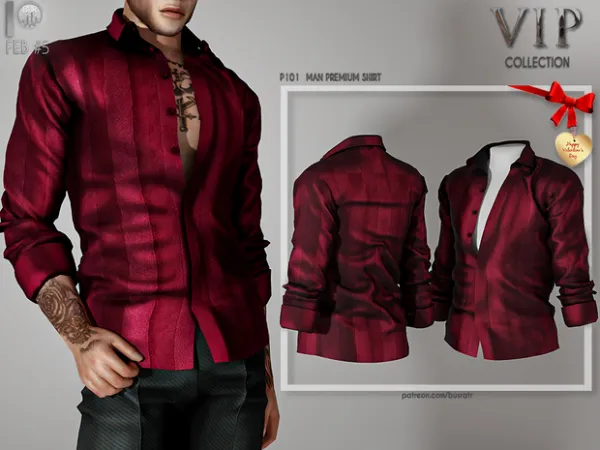 Alpha MAN PREMIUM SHIRT P101 busra tr - The Sims 4 Custom Content