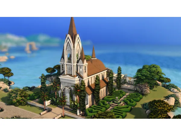 Maxis Match NO Wedding Chapel by plumbobkingdom - The Sims 4 Custom Content
