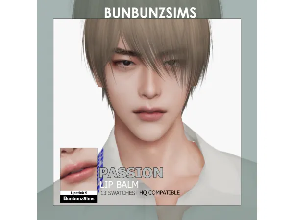 Alpha Passion lip balm 13 swatches by BunbunzSims - The Sims 4 Custom Content