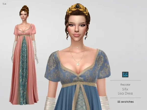 Alpha Sifix Lisa Dress RC - The Sims 4 Custom Content