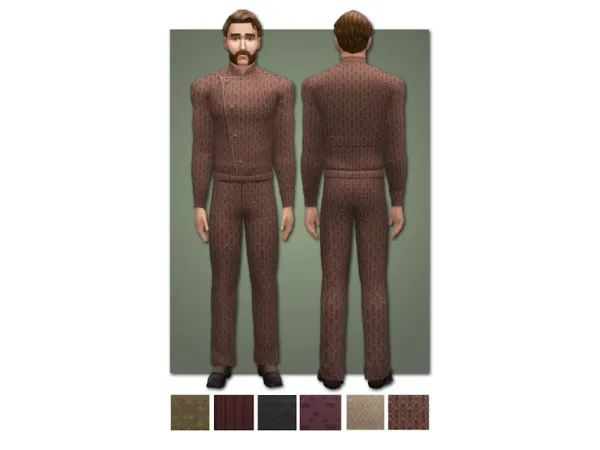 Maxis Match Vintage Mens Excercise Outfit - The Sims 4 Custom Content
