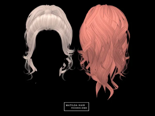 Alpha Matilda Hair - The Sims 4 Custom Content