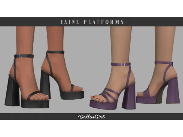 Mix Faine Platforms by DallasGirl - The Sims 4 Custom Content