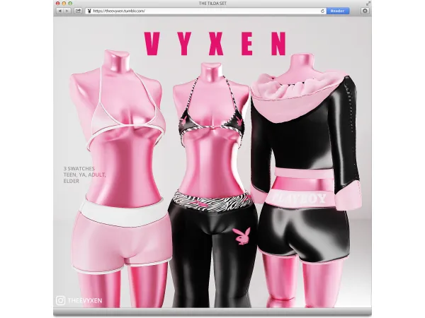 Alpha [ vyxen ] the tilda set - The Sims 4 Custom Content