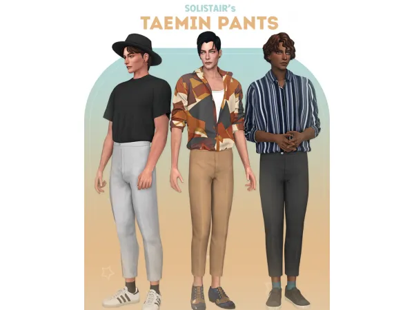 Maxis Match Taemin Pants by Solistair - The Sims 4 Custom Content