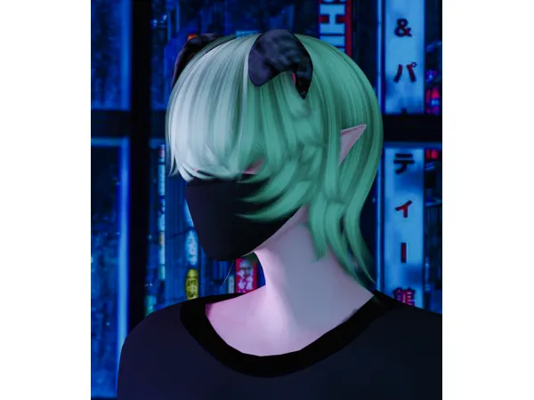 Alpha Blocking Eyes Hair by ZAO - The Sims 4 Custom Content