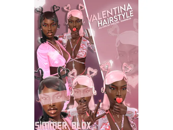 Alpha Valentina 52 by Simmer Blox - The Sims 4 Custom Content