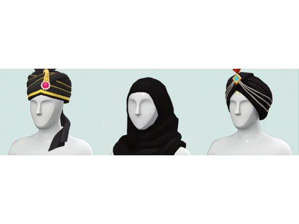Maxis Match MWS Headwear Separated by cloudcat - The Sims 4 Custom Content