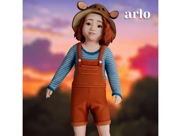 Mix Arlo overall by amelylina - The Sims 4 Custom Content