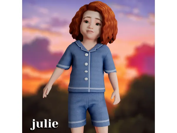 Mix Julie pajama by amelylina - The Sims 4 Custom Content