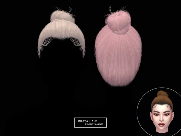 Alpha Chaya Hair - The Sims 4 Custom Content