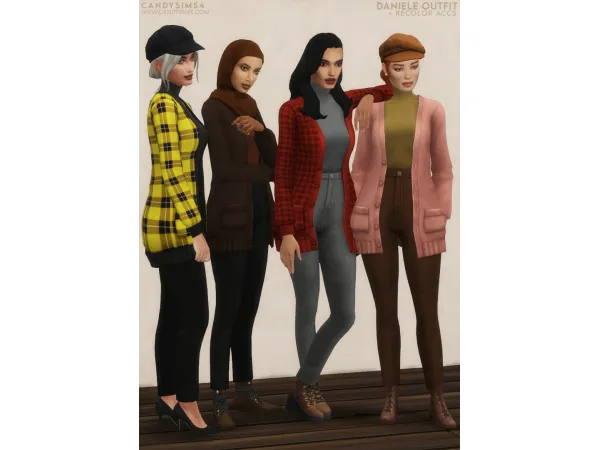 Maxis Match DANIELE OUTFIT - The Sims 4 Custom Content