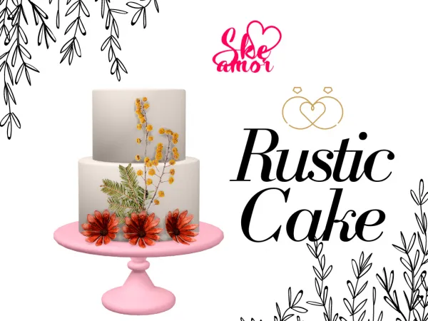 Maxis Match Rustic Cake - The Sims 4 Custom Content