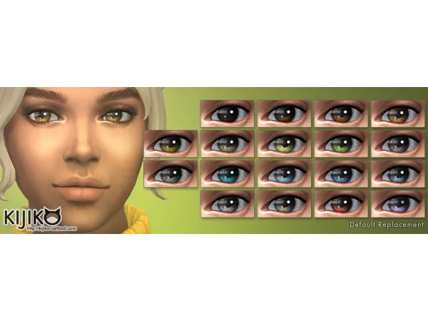 Maxis Match Eye Colors Default Replacement Non default by simsfinds - The Sims 4 Custom Content