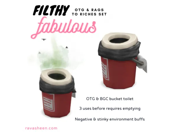 Maxis Match Filthy Fabulous OTG Rags to Riches by simsfinds - The Sims 4 Custom Content