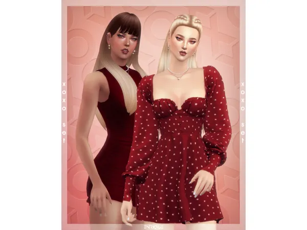 Maxis Match [EnriqueS4] XOXO Set - The Sims 4 Custom Content