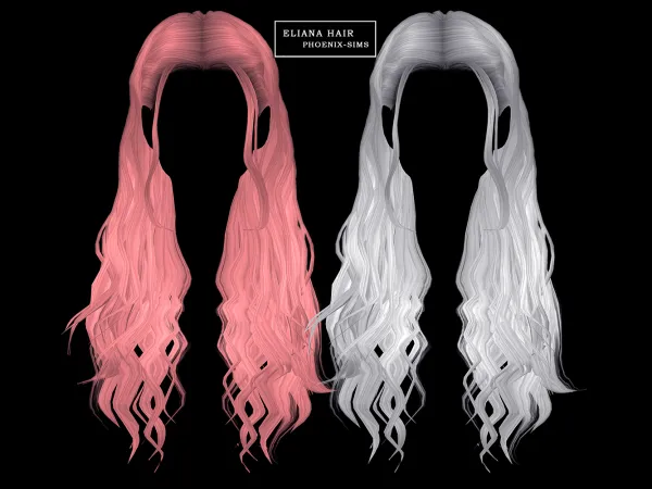 Alpha Eliana Hair - The Sims 4 Custom Content