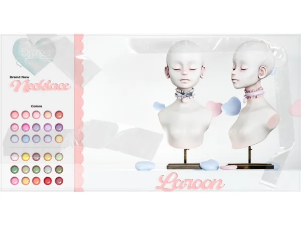 Alpha OPPASIMS Laroon Choker by oppasims - The Sims 4 Custom Content