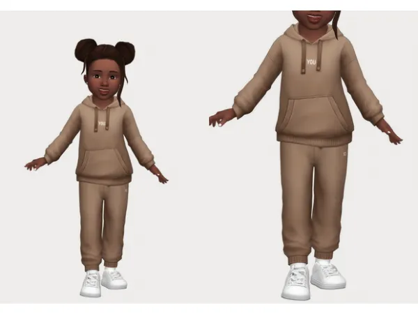 Maxis Match ciki hoodie set by casteru - The Sims 4 Custom Content