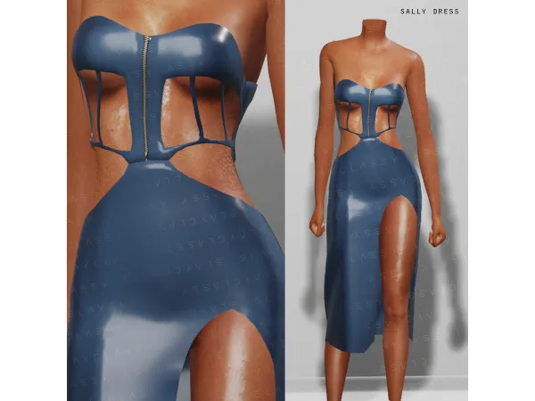 Alpha SC137 SALLY DRESS - The Sims 4 Custom Content